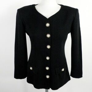 Vintage BYER TOO 1980s Black Knit Jersey
Fitted Hourglass Jacket